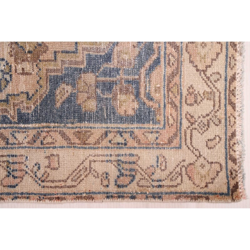 ECARPETGALLERY Hand-knotted Antalya Vintage Beige Wool Rug - 3'2 x 4'7