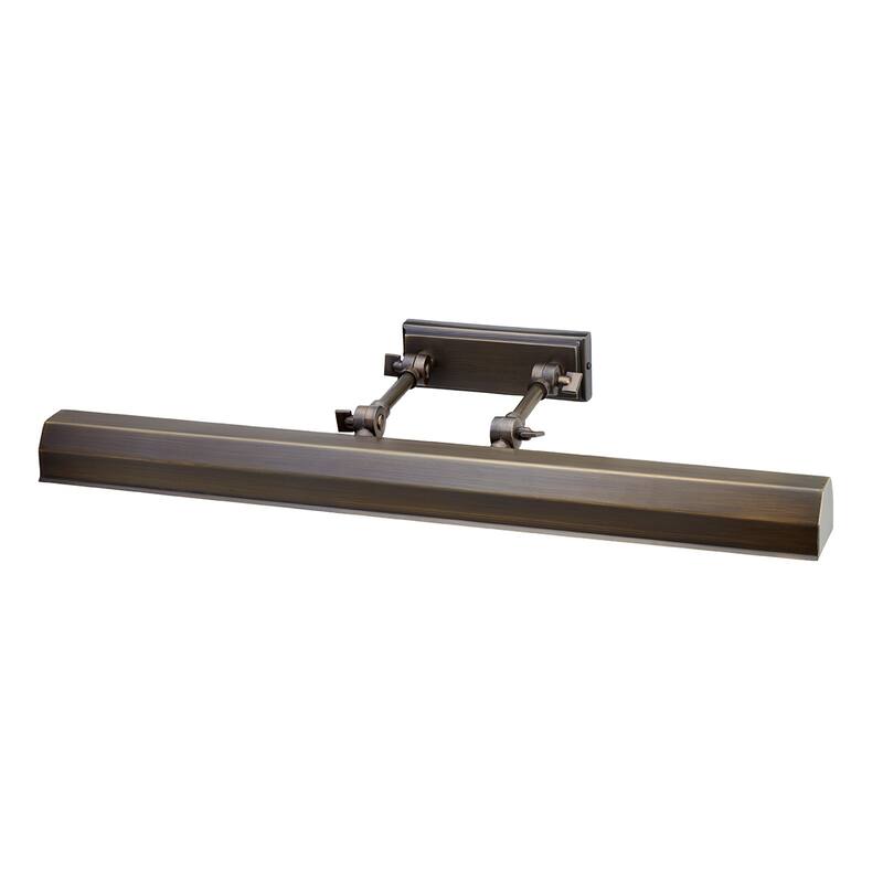 Chawton 2 Light Large Picture Light in Dark Bronze - 5"h x 26"w x 7.5"d