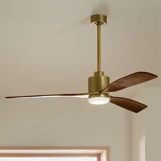 Kichler Lighting Ridley II 60 inch Integrated LED Indoor Natural Brass Ceiling Fan