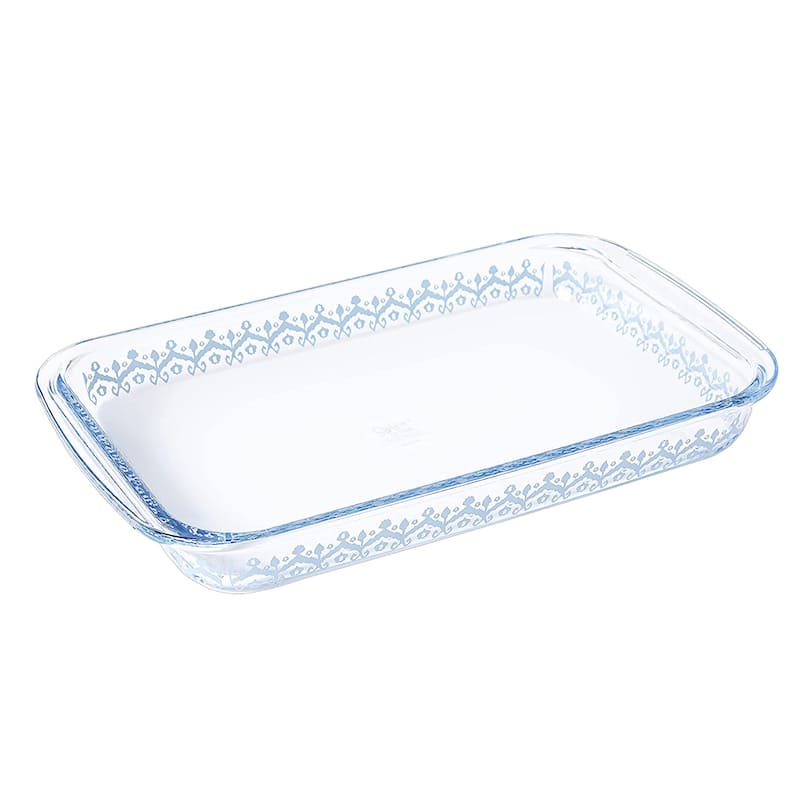 3.1 Quart Spicy Cloves Glass Rectangular Baker - Clear