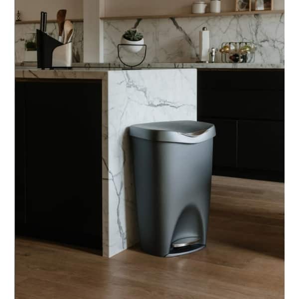 Umbra Brim 13 Gallon Plastic Trash Can Bed Bath & Beyond 27032844