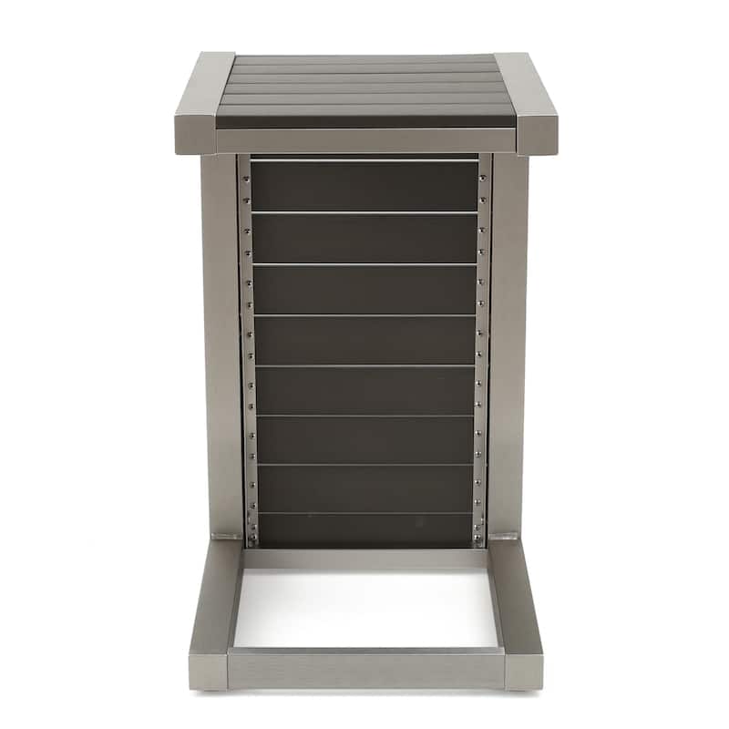 Cape Coral Modern C-Shaped End Table by Christopher Knight Home - 14.50" L x 15.00" W x 24.00" H