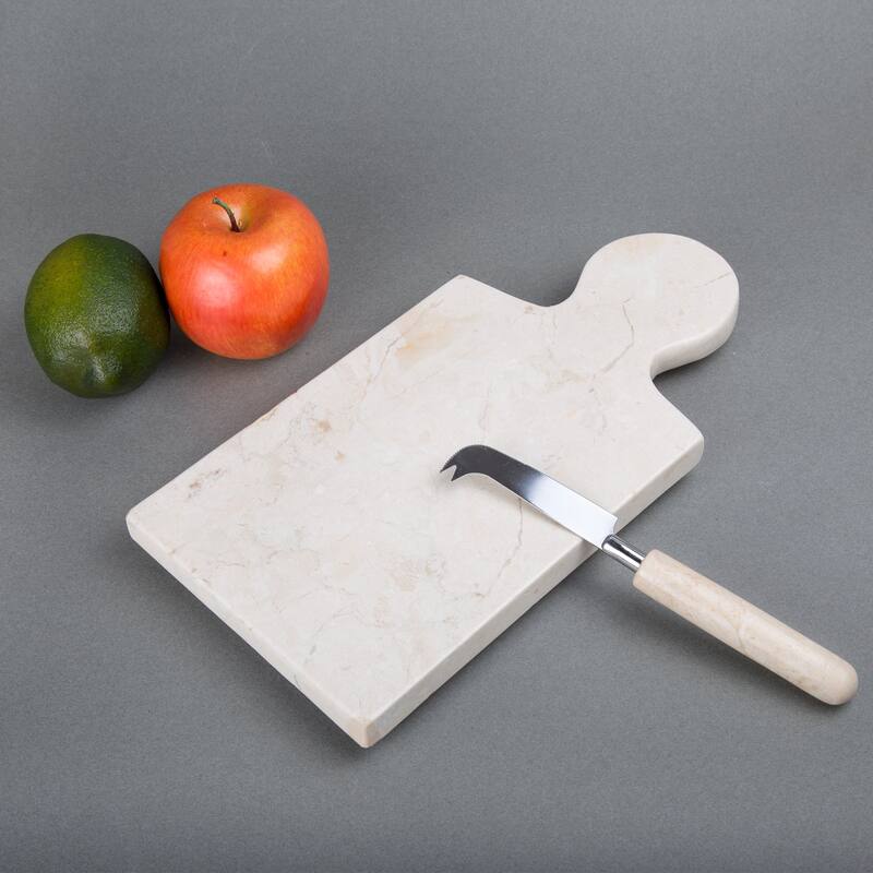 Creative Home Champagne Marble 12" x 6" Cheese Paddle Board