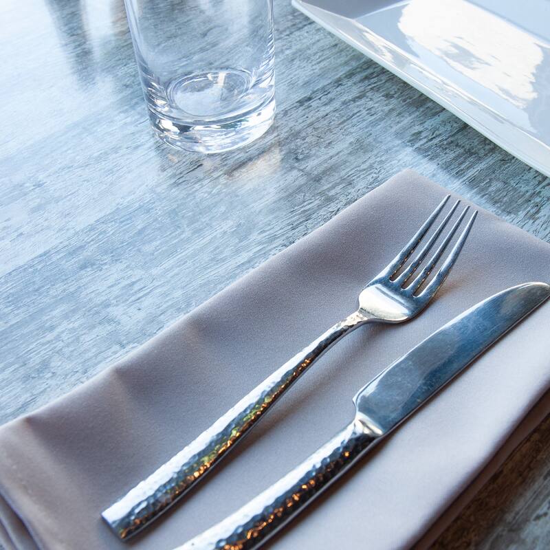 Arkwright Home 20x20 Solid Color Poly Spun Dinner Napkins - Pack of 25 - Light Gray