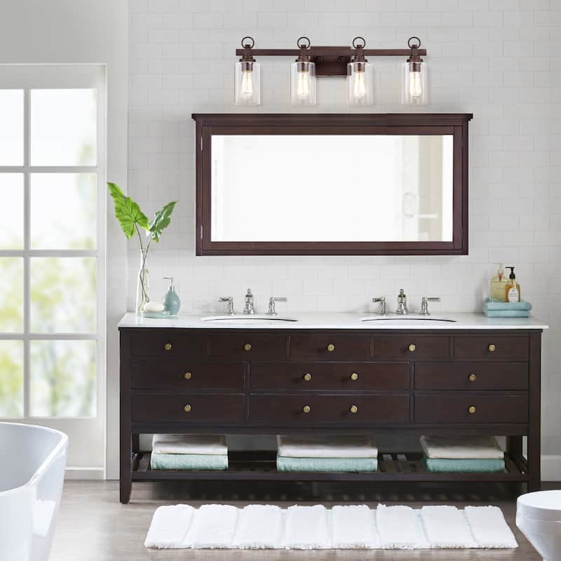 4-light Oil Rubbed Bronze Bath/ Vanity Light