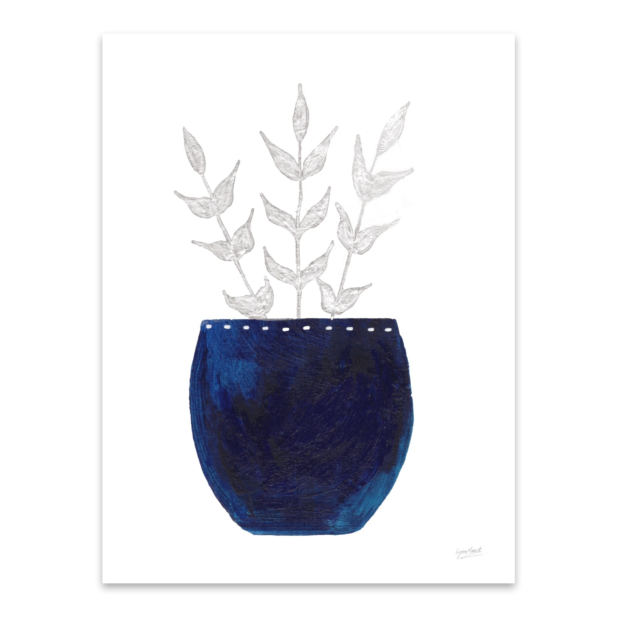 Shop Love Minimal Nature Urns Vases Metal Wall Art Print