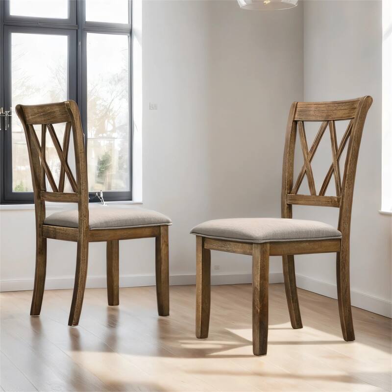 Fabric Upholstered Dining Chair, Set of 2