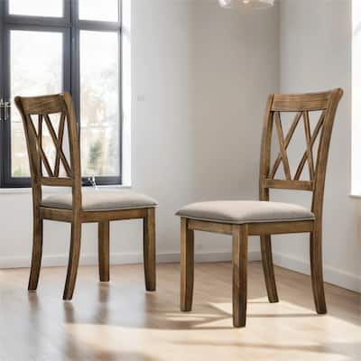 Fabric Upholstered Dining Chair, Set of 2