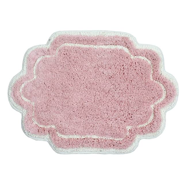 Home Weavers Allure Collection Absorbent Cotton, Machine Washable and Dry Bath Rugs