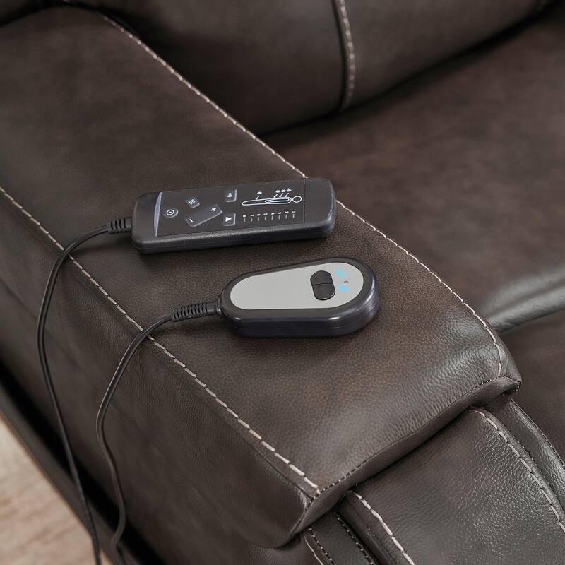 Spruce & Spring Leather Lift Recliner Chair for Elderly with Heat and Massage