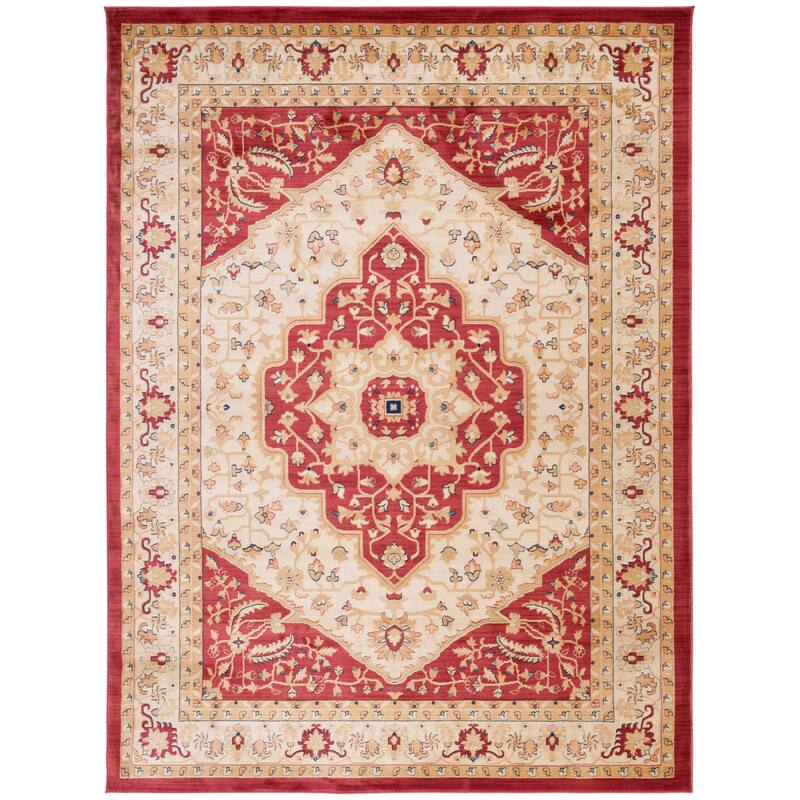 Lauren Ralph Lauren Heirloom Traditional Oriental Rug - 9'6" x 13' - Creme/Red