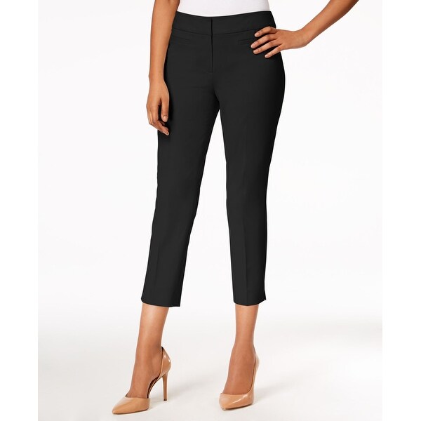 cropped skinny black pants