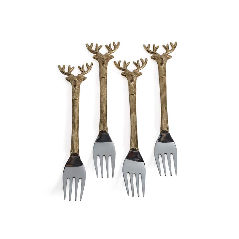 Peura Stag's Head Hors d 'Oeuvre Forks, Set of 4 Bed Bath & Beyond