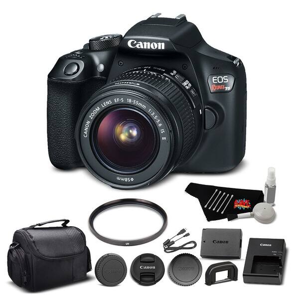 Shop Canon Eos Rebel T6 Slr With Ef S 18 55mm Bundle Free Shipping Today Overstock 23137007