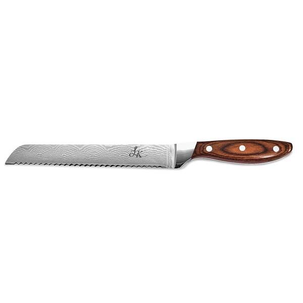 Bread Knife Serrated Blade with Wooden Handle  Stainless Steel Bread Slicer  (12 inches) 