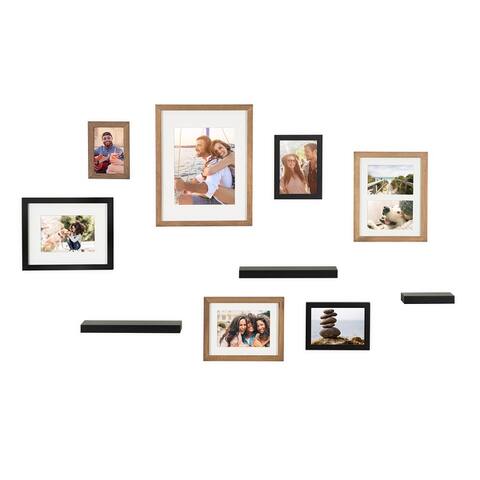 Kate and Laurel Gallery Wall Frame And Shelf Kit