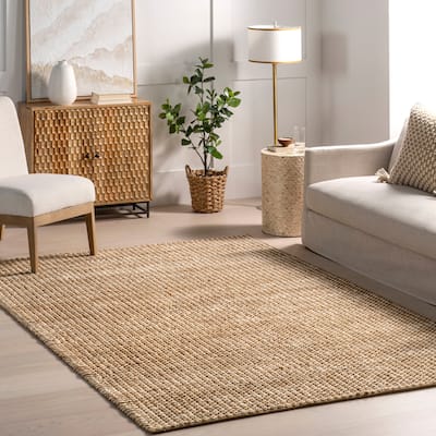 Nuloom Teresia Casual Handwoven Jute Area Rug.