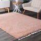 preview thumbnail 10 of 50, Brooklyn Rug Co Sauls Solid Shag Tassel Area Rug 11' x 15' - Pink