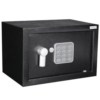 Vaiyer Home and Office Electronic Safe Box with Keys, Money Lock Boxes, Steel Alloy Safety Boxes for Home, Office, Hotel Rooms