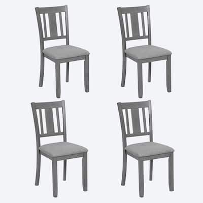 Set of 4 Counter Height Dining Chairs with Padded Seats