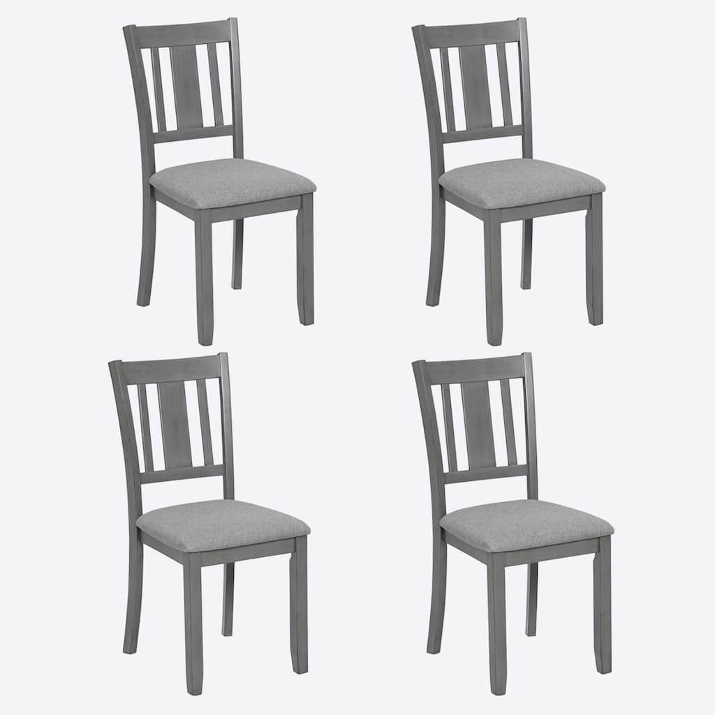 Set of 4 Counter Height Dining Chairs with Padded Seats