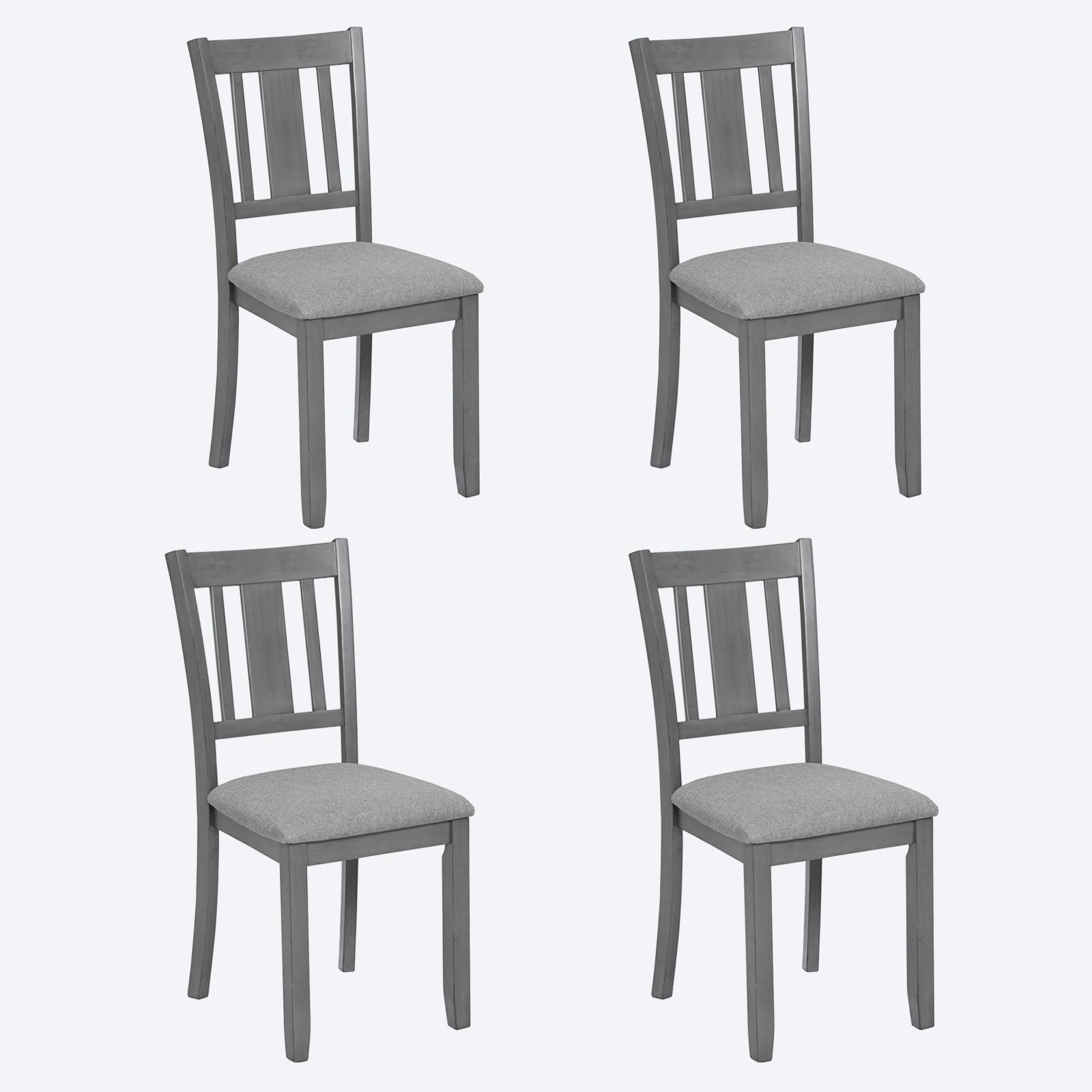 Set of 4 Counter Height Dining Chairs with Padded Seats