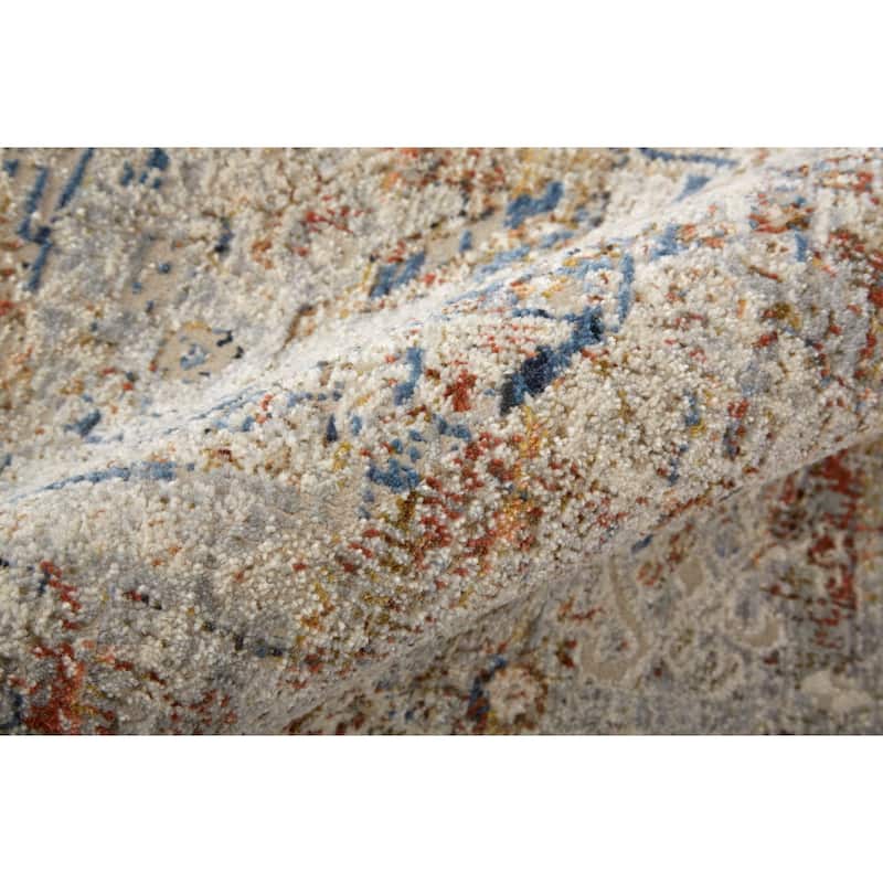 Grand Bazaar Frencess Machine Made Medallion Transitional Area Rug