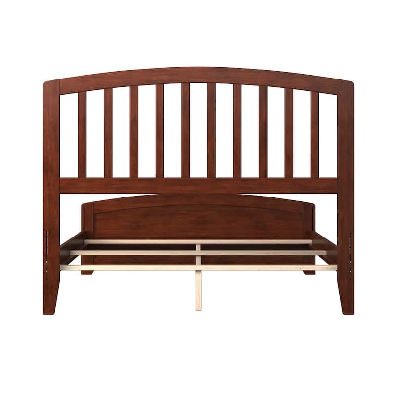 Richmond Full Foundation Bed Frame with Matching Footboard in Walnut