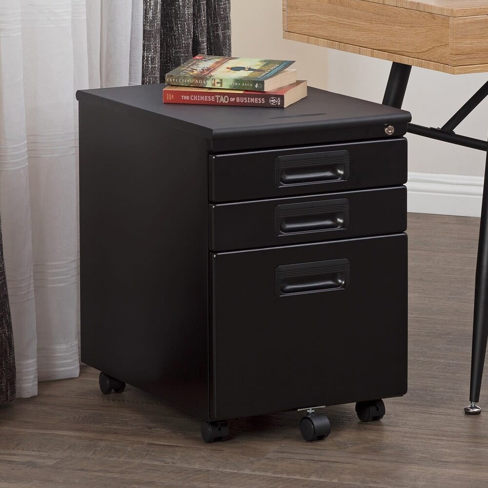 SD Office Metal Rolling File Cabinet with Locking Drawers