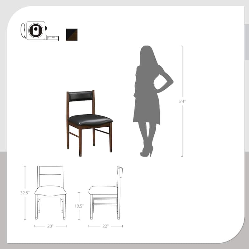 Perugia Leather Dining Chair (Set of 2)