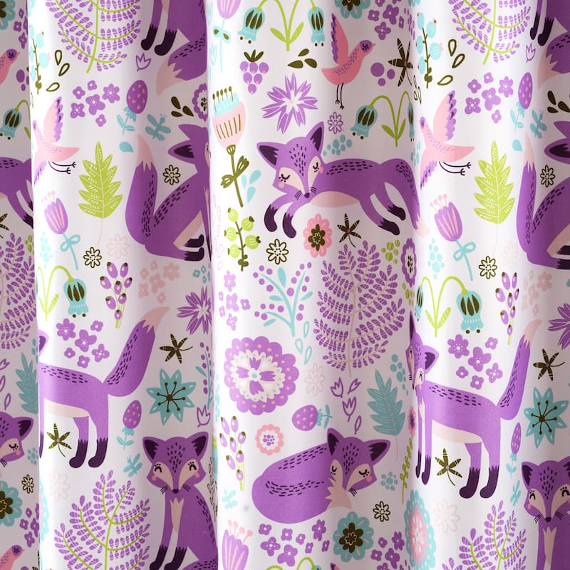 Lush Decor Pixie Fox Shower Curtain