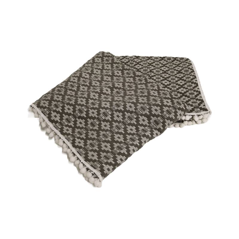 Handcrafted Wool & Cotton Throw Blanket Bed Bath & Beyond 37383120