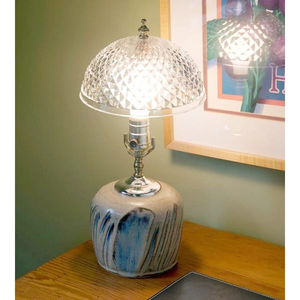 Evelots Ceiling Clip On Light Bulb Shade Lamp Dome Antique Diamond Cut Acrylic Overstock 24313257