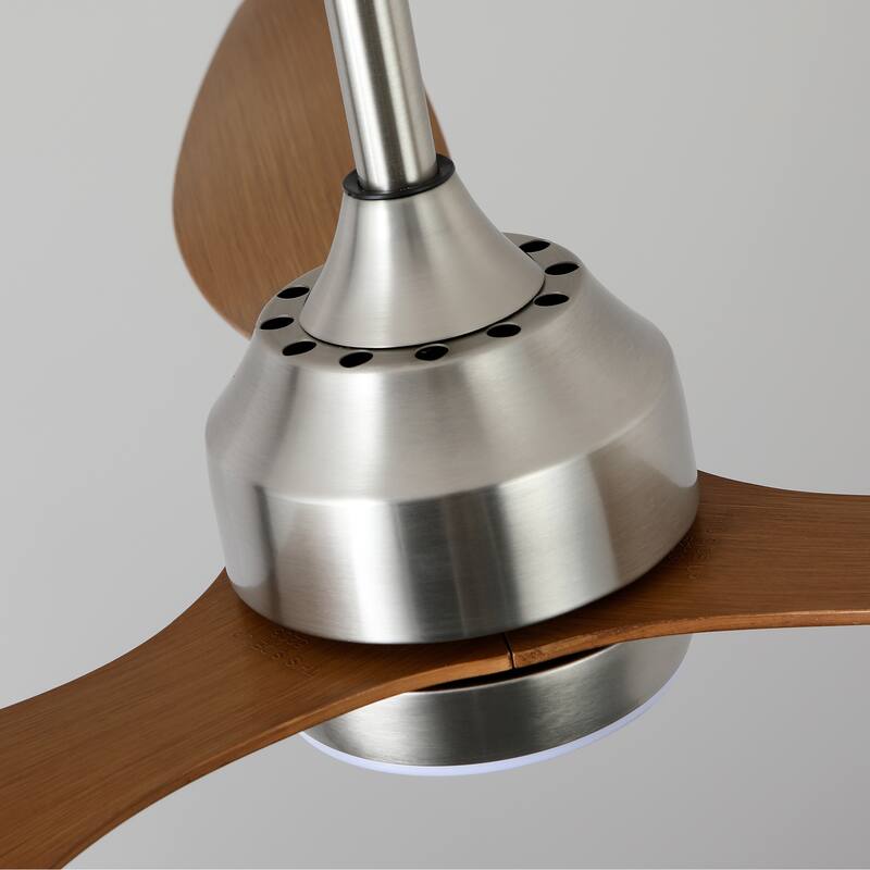 Sofucor 52" Ceiling Fan with Lights Quiet DC Motor 3 ABS Blade 6 Speed Levels,Remote Control,for Patio Living Room,Bedroom