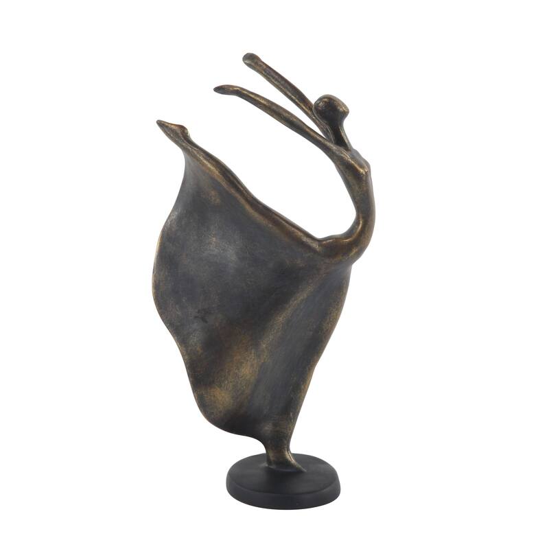 Polystone Dancer Decorative Sculpture - Brass - Roche River Decor - Brass