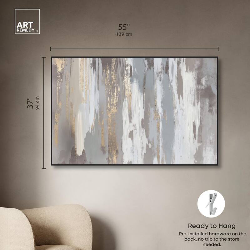Flooding Gold II Canvas by Art Remedy