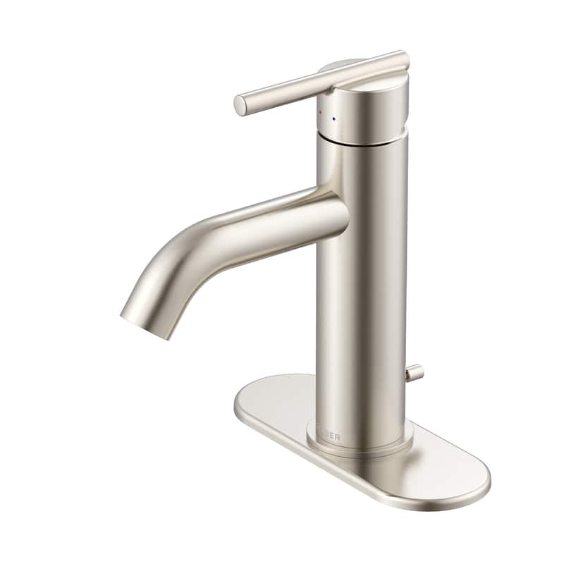 Gerber D225258 Parma 1.2 GPM Single Hole Bathroom Faucet with Pop-Up - Brushed Nickel
