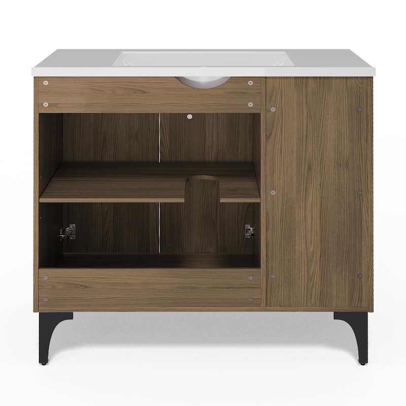 36-Inch MDF Bathroom Vanity with Sink – Functional Design for Everyday Use