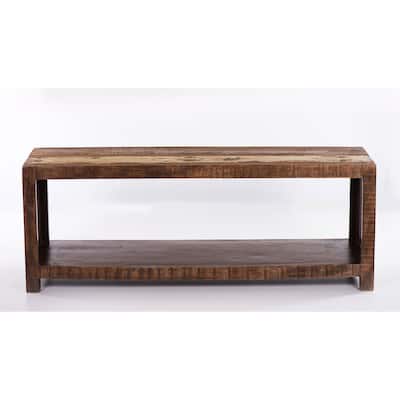 Raga Reclaimed Wooden Media Rack - 54 inches in width