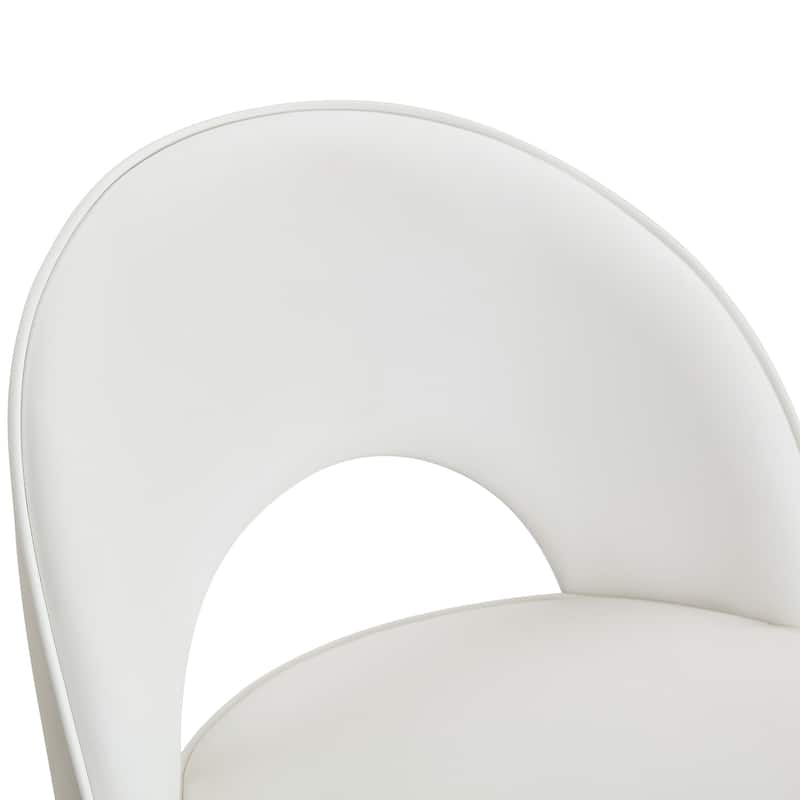360°Rotatable Upholstered Bar Chair Side Chair Set Of 2