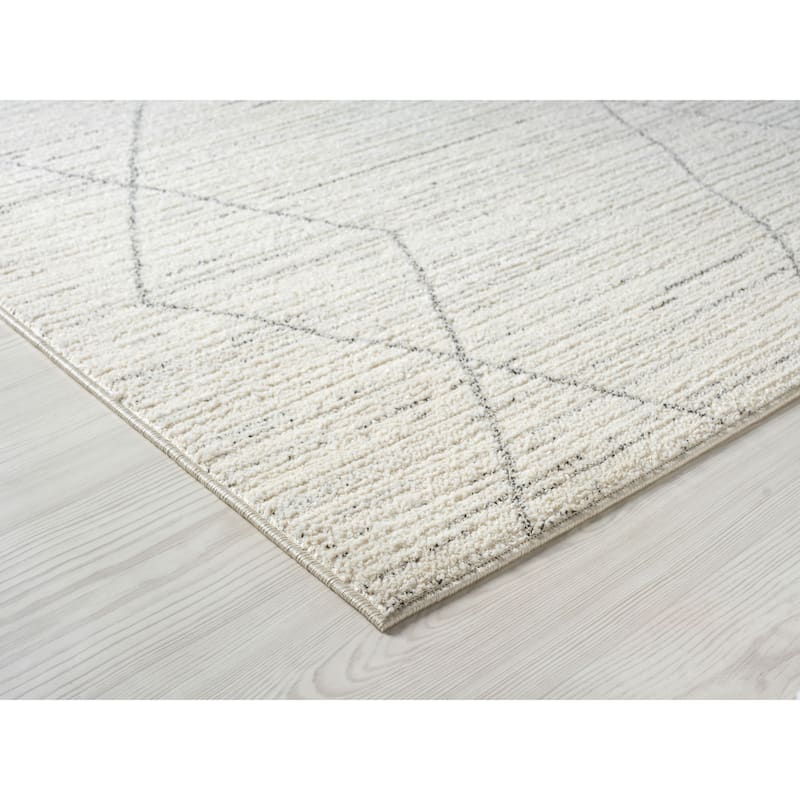 Terra by Obeetee Wilds Moroccan Diamond Natural Rug