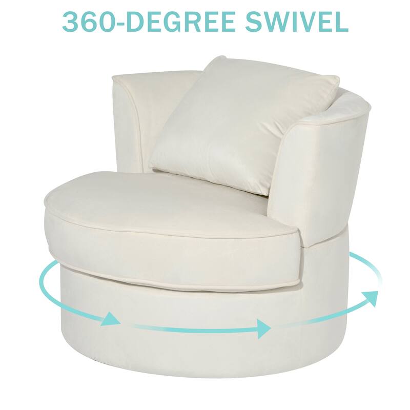 Swivel Bucket Chair for Living Room Bedroom