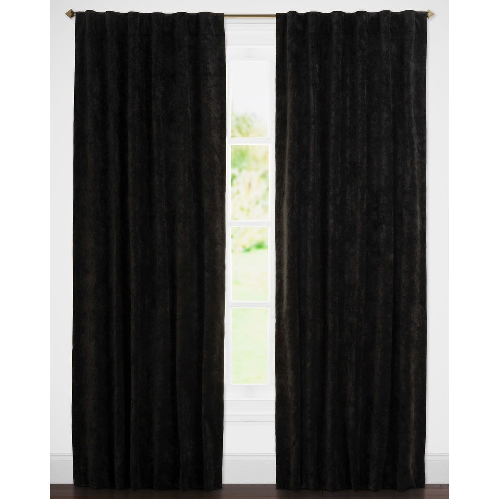 Padma Velvet 50x84 Back-Tab Curtain Panel (Single Panel)