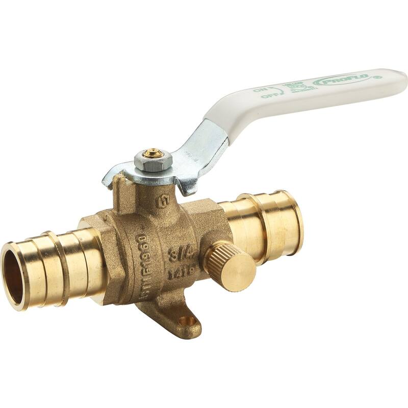PROFLO PFX472WDD 1/2" Metal Low-Lead Cold Expansion PEX Ball Valve - Natural