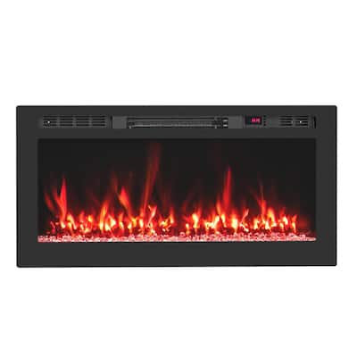 Costway 36" Smart WiFi Electric Fireplace Work with Alexa & Google - See Details