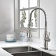 preview thumbnail 4 of 19, Spring Kitchen Faucet, Single Level Handle and Pull Down Sprayer