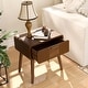 preview thumbnail 18 of 40, COSIEST Modern Brown Nightstand with Drawers