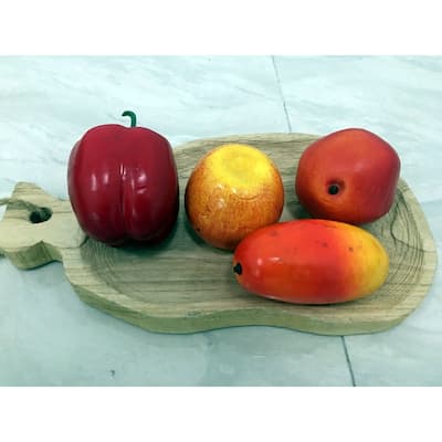 2 Pieces Steak pizza fish shaped wooden tray custom fruit cake bread ...