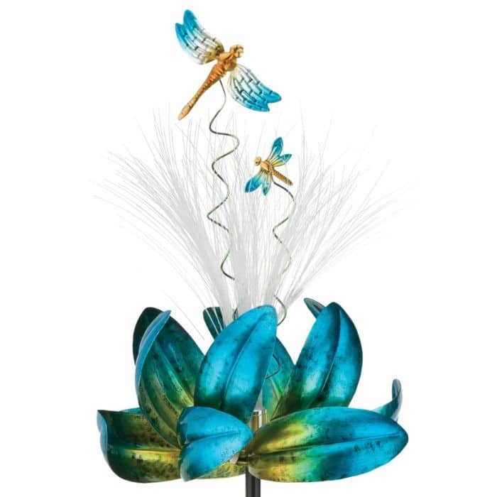 Sparkle Solar Spinner Stake - Dragonfly