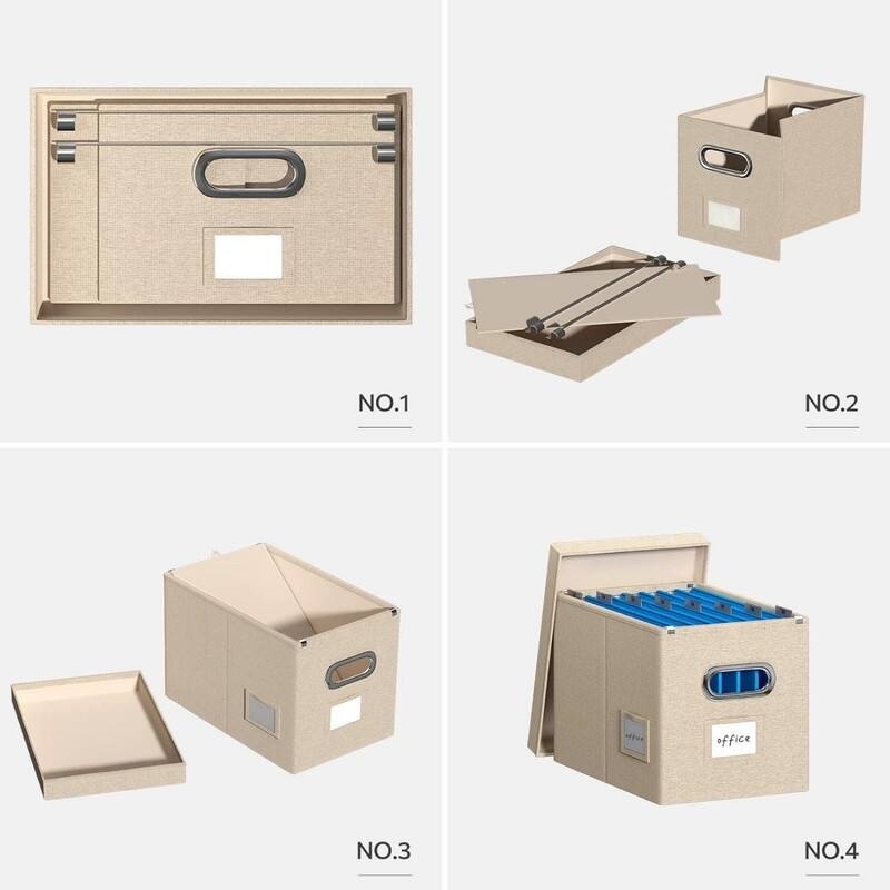 Hanging File Box with Lid (14x9.3x10.9 inch) Bed Bath & Beyond 39426925